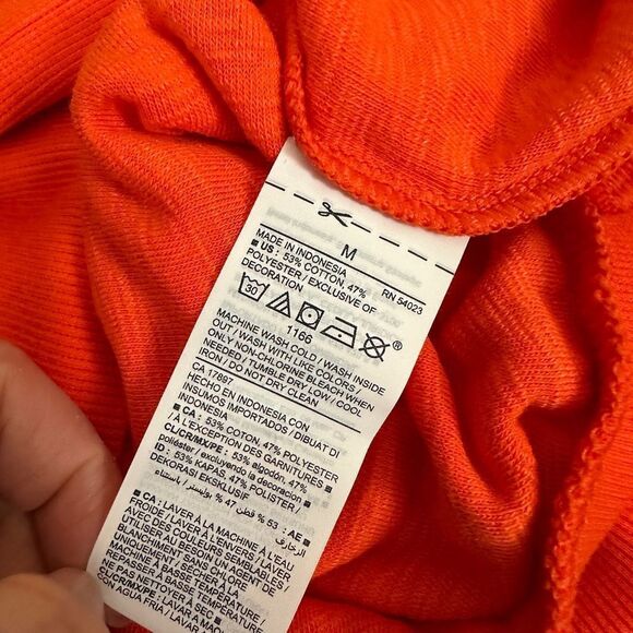 New with Tags Old Navy Stay Palm Cropped Long Sleeve Slub Knit Terry Sweatshirt - Picture 11 of 11